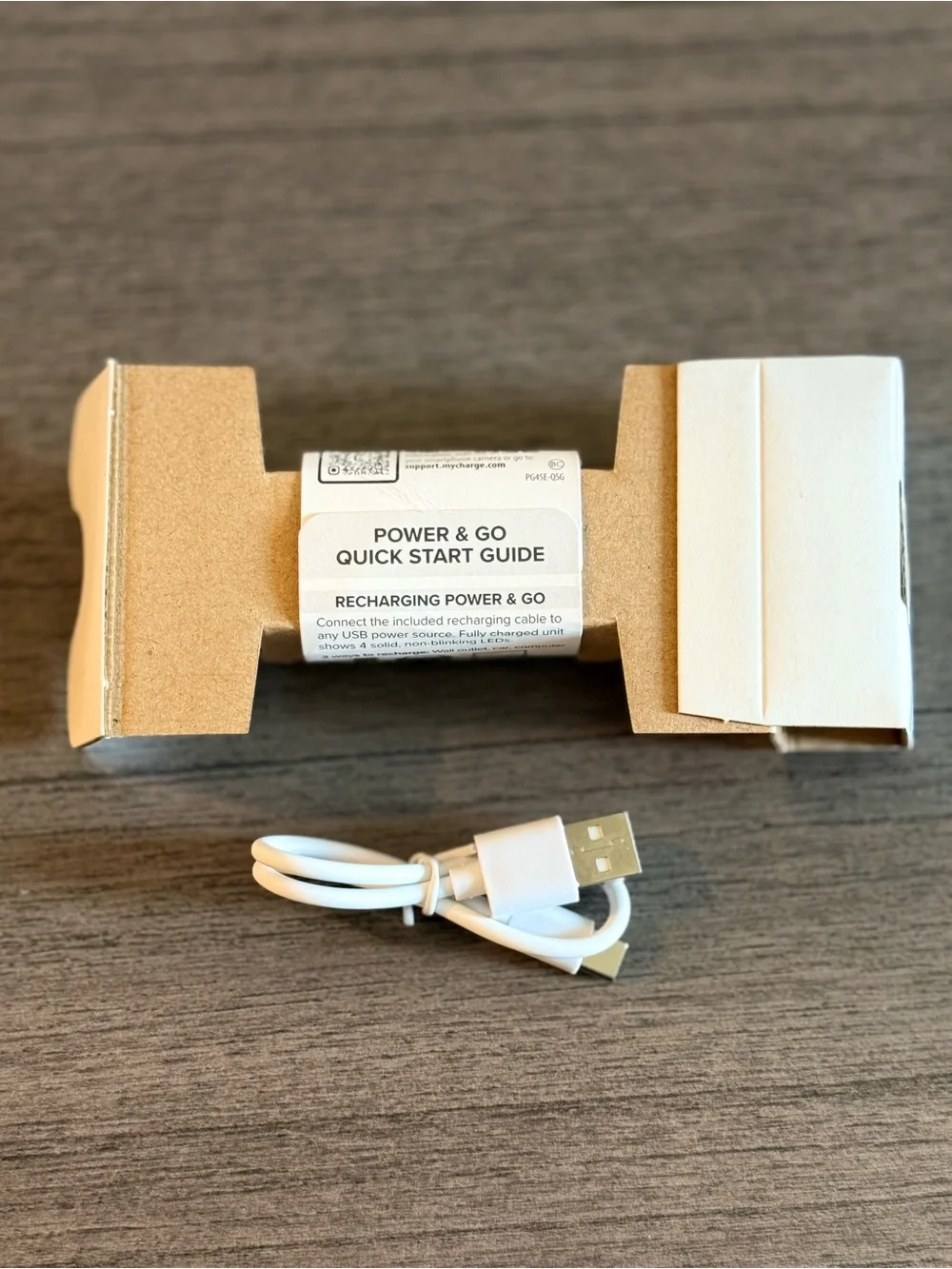 myCharge | Power & Go Pocket Charger | 4500mAh | Rose Gold | NIB